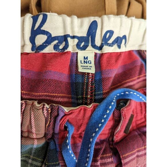 Boden Women's Checkered Print Flannel Pajama Pants Sleepwear Size Medium Red - Picture 1 of 9